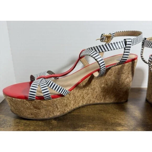 Kate Spade Tropez Wedge Heel Sandals Size 10M - Picture 6 of 12
